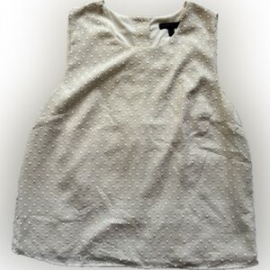 Banana Republic Textured Ivory Blouse